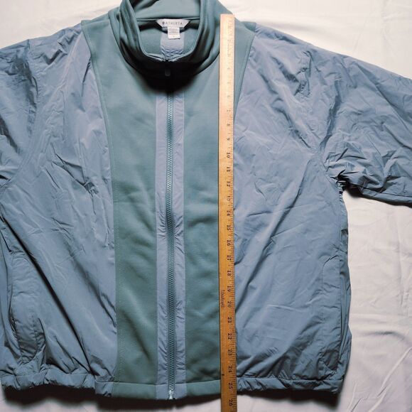 Athleta Womens Large Evolve Hybrid Fleece Jacket Green - Picture 11 of 14